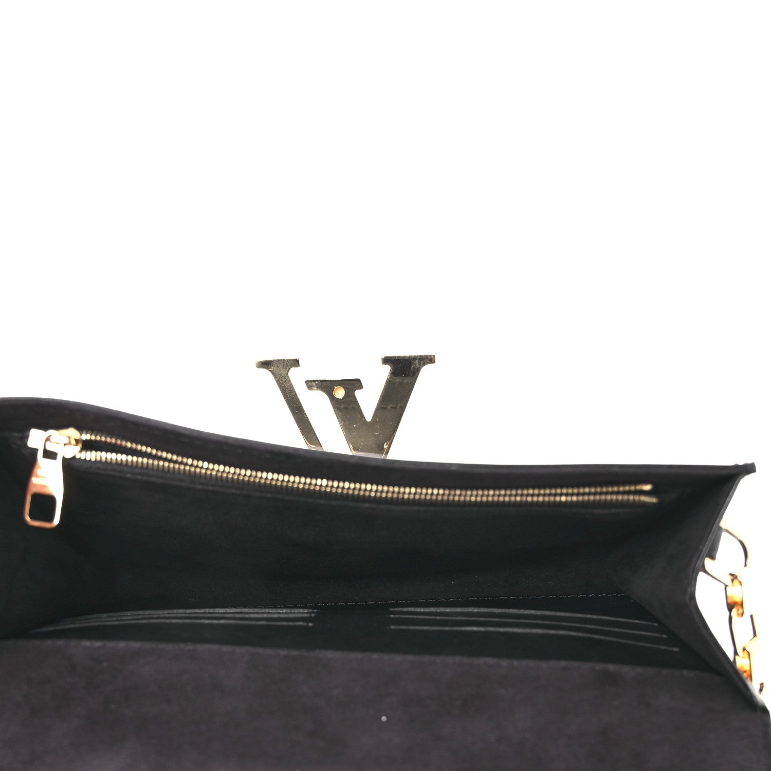 Calfskin Chain Louise MM Black