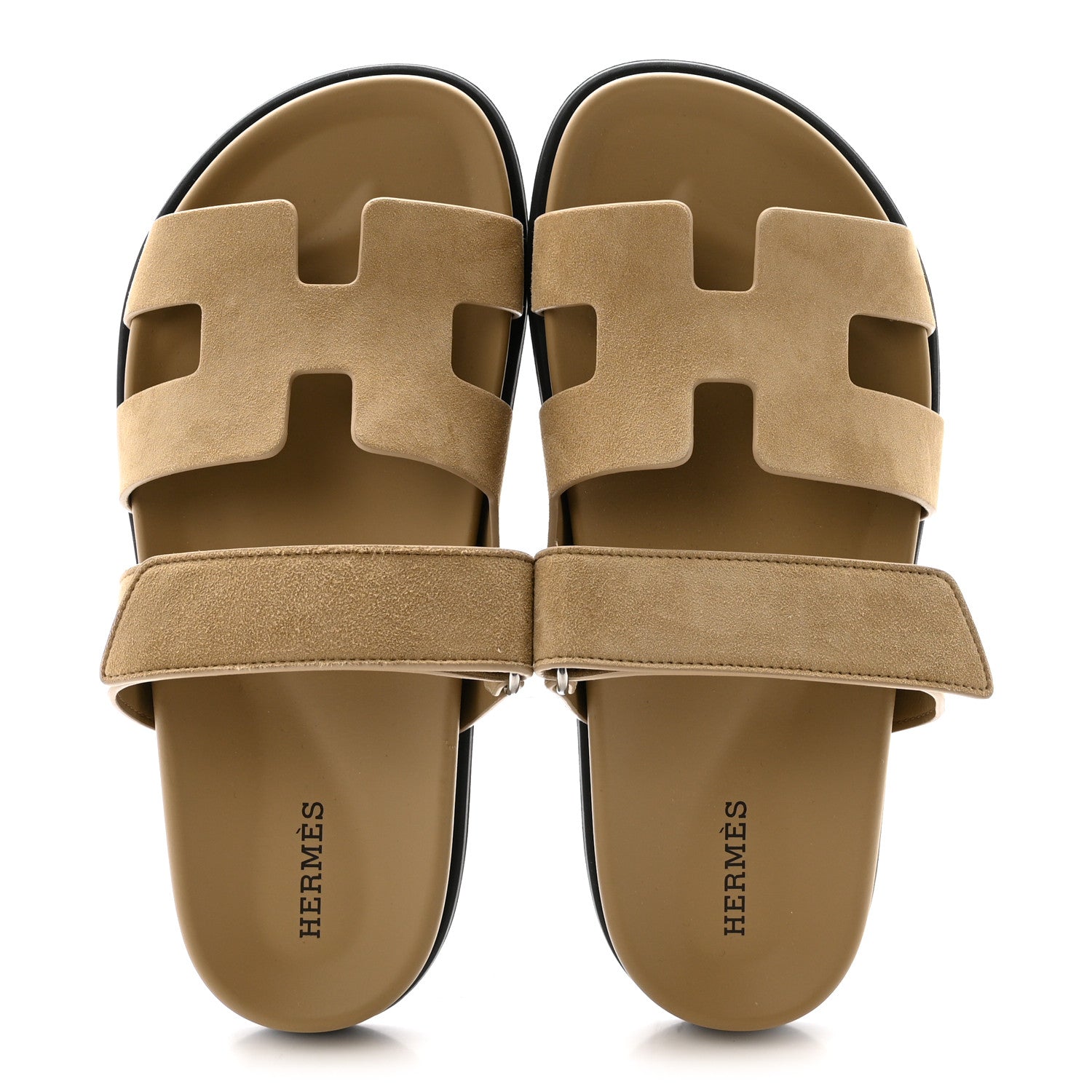 Suede Goatskin Womens Chypre Sandals 37 Beige Sable