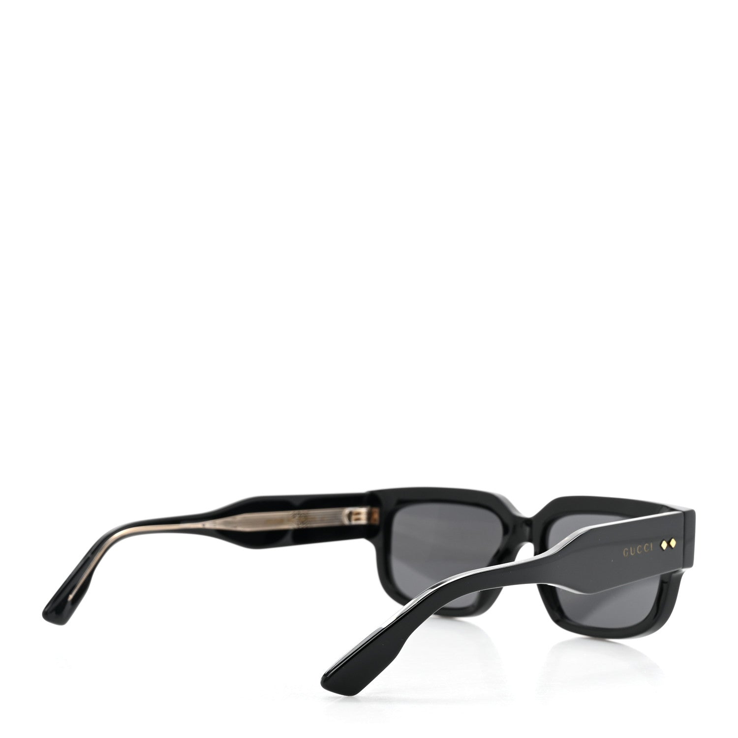 Acetate Rectangle Frame Sunglasses GG1218S Black