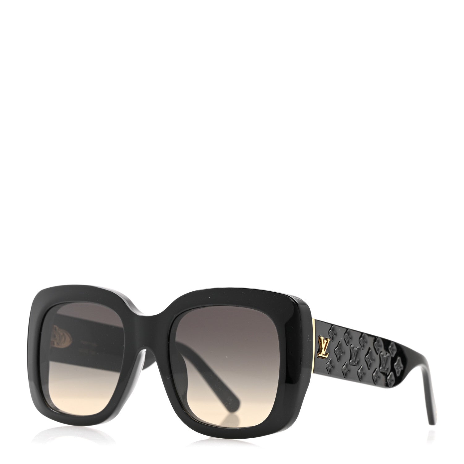 Acetate LV Empreinte Square Sunglasses Z1611E Black