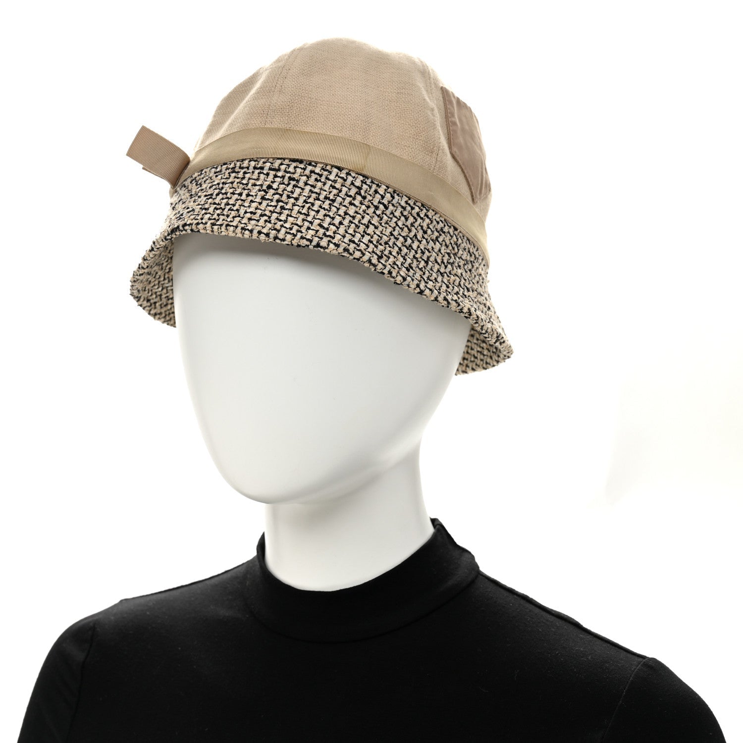 Tweed Bucket Hat 57 Beige