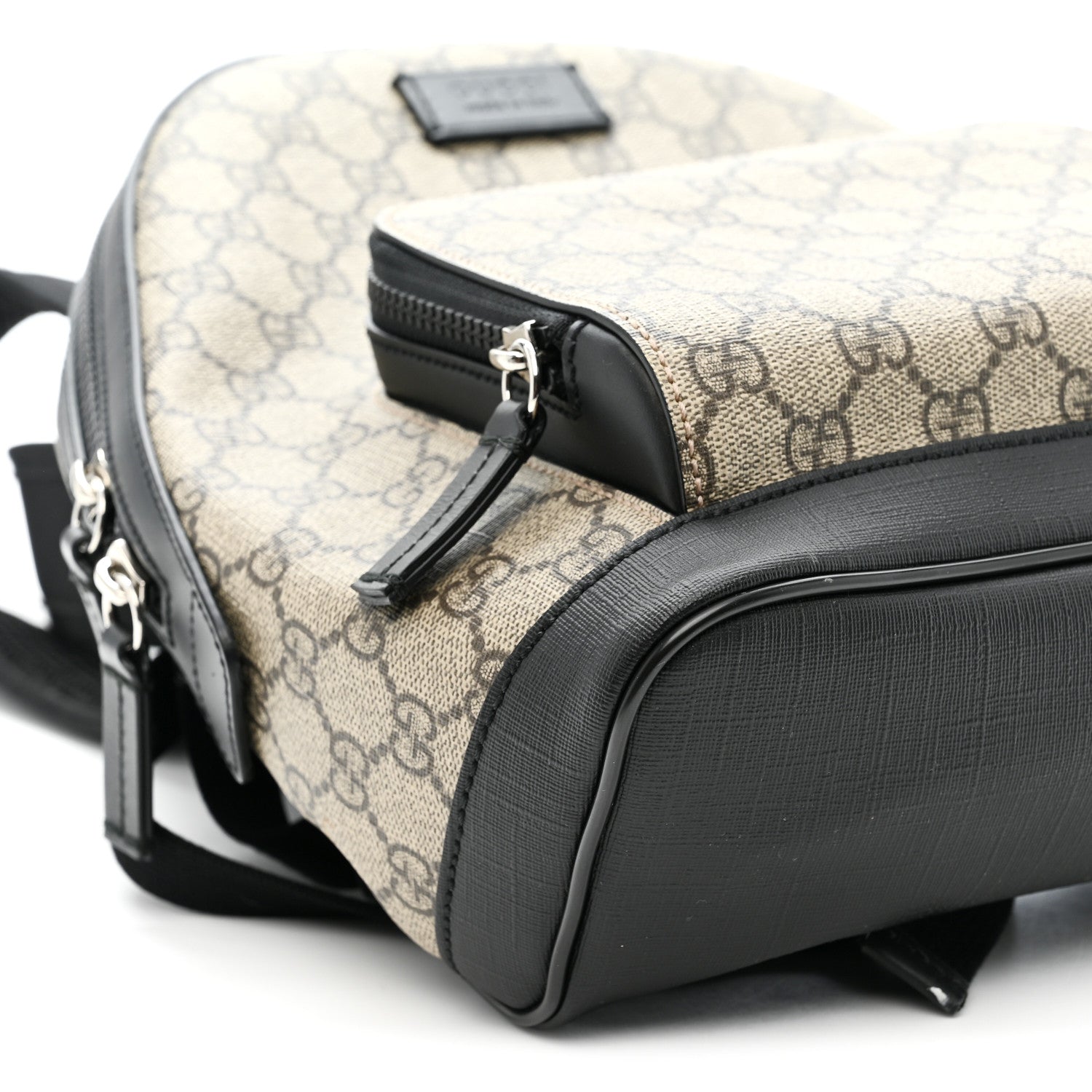 GG Supreme Monogram Small Eden Day Backpack Black