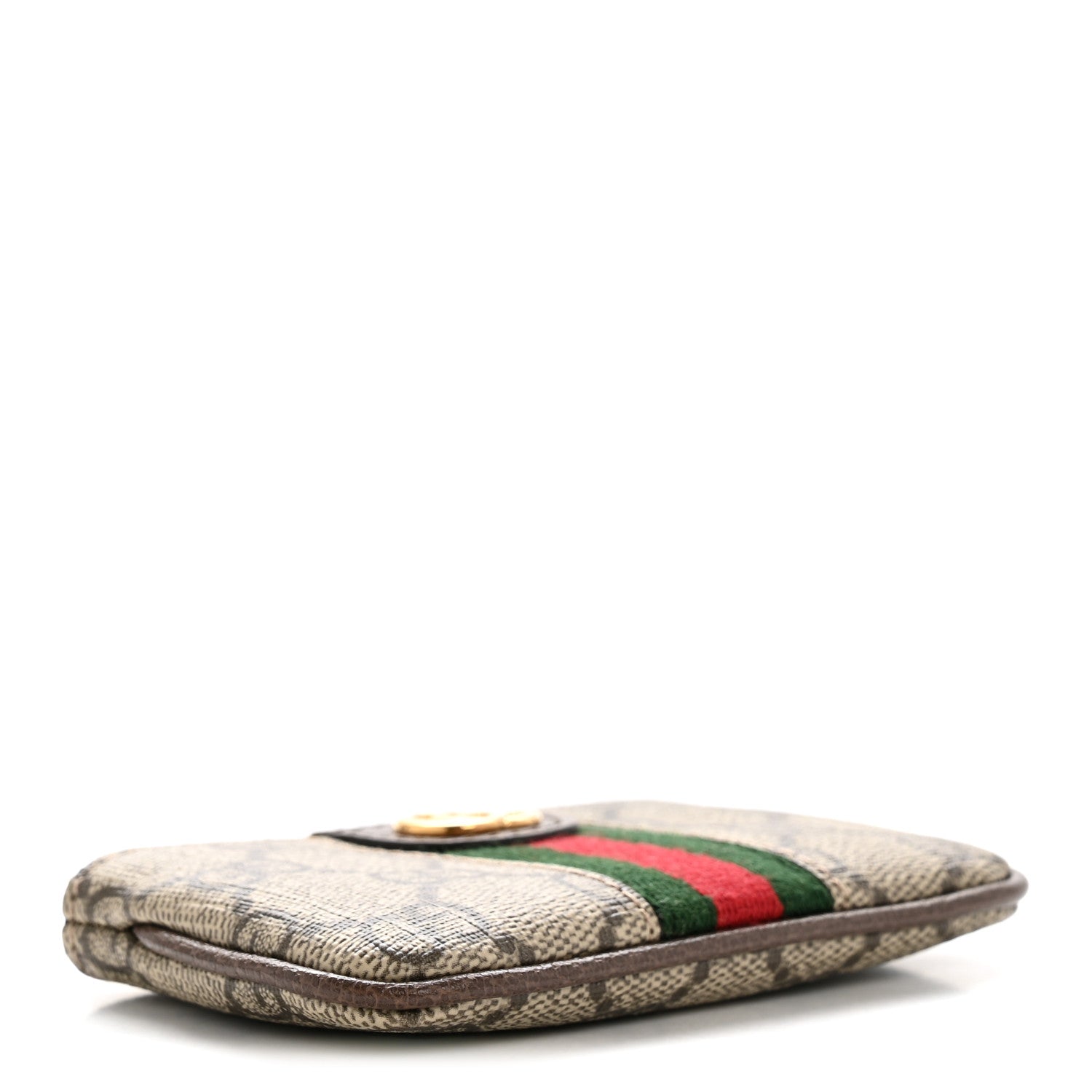 GG Supreme Monogram Web Ophidia Key Case Beige New Acero