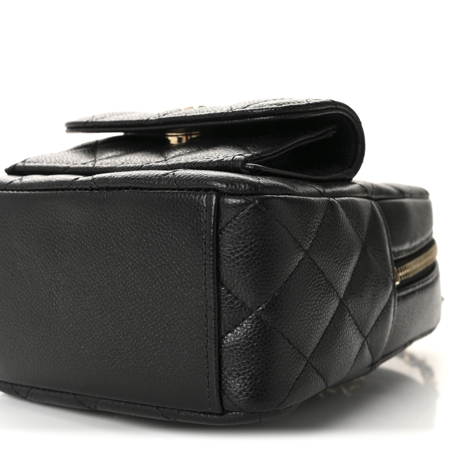 Caviar Quilted CC Mini Classic Backpack Black