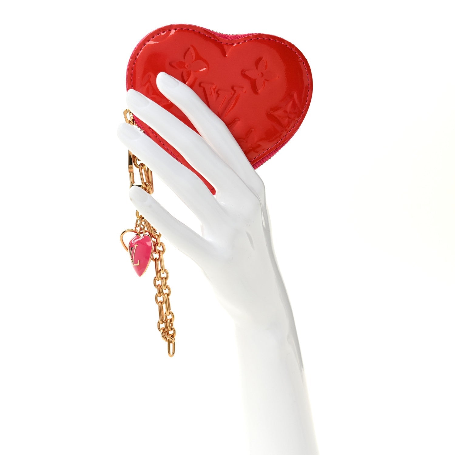 Vernis Heart Coin Purse Rose Pop