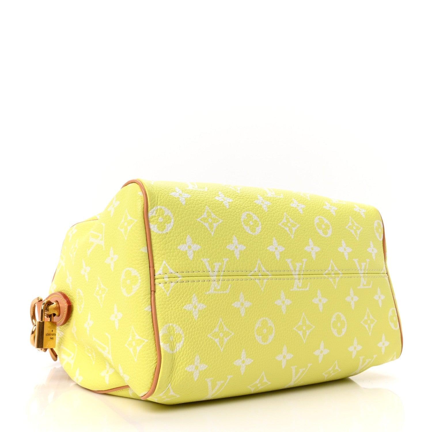 Calfskin Monogram Speedy P9 Bandouliere 25 Lemonade Yellow
