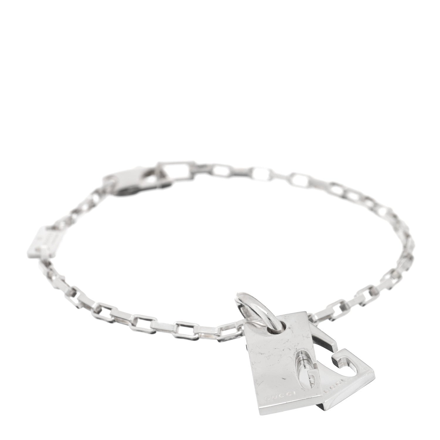 Sterling Silver Double G Charm Bracelet