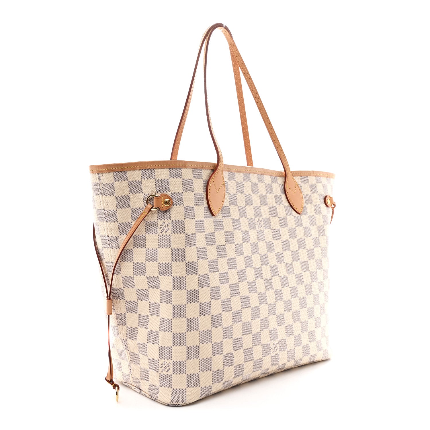 Damier Azur Neo Neverfull MM Rose Ballerine