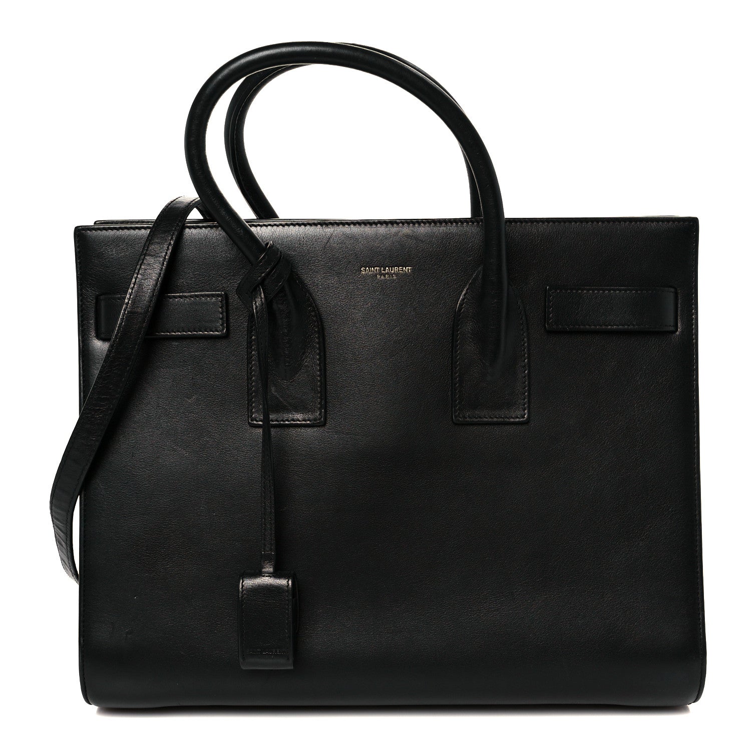 Calfskin Small Sac De Jour Black