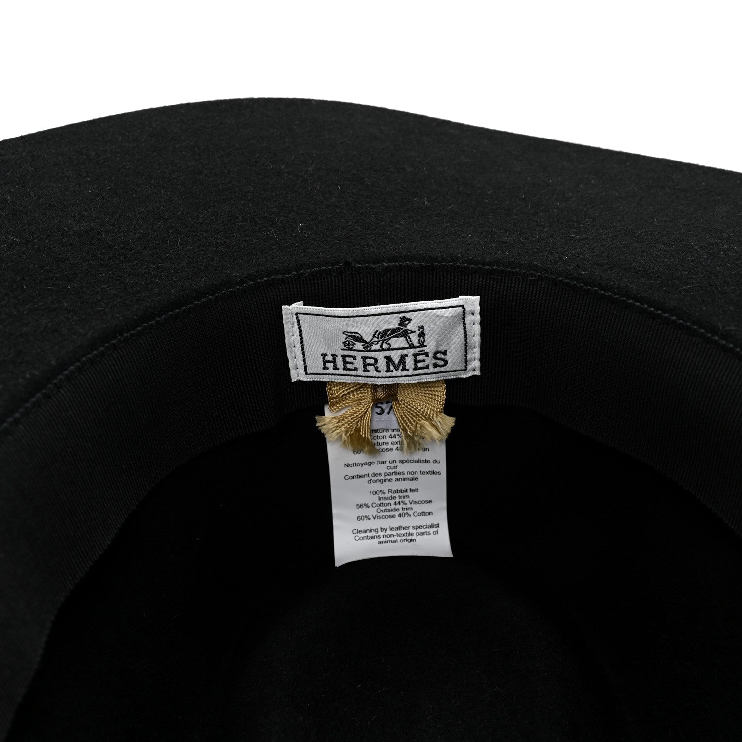 Rabbit Felt Farrah Pop H Hat 57 Black