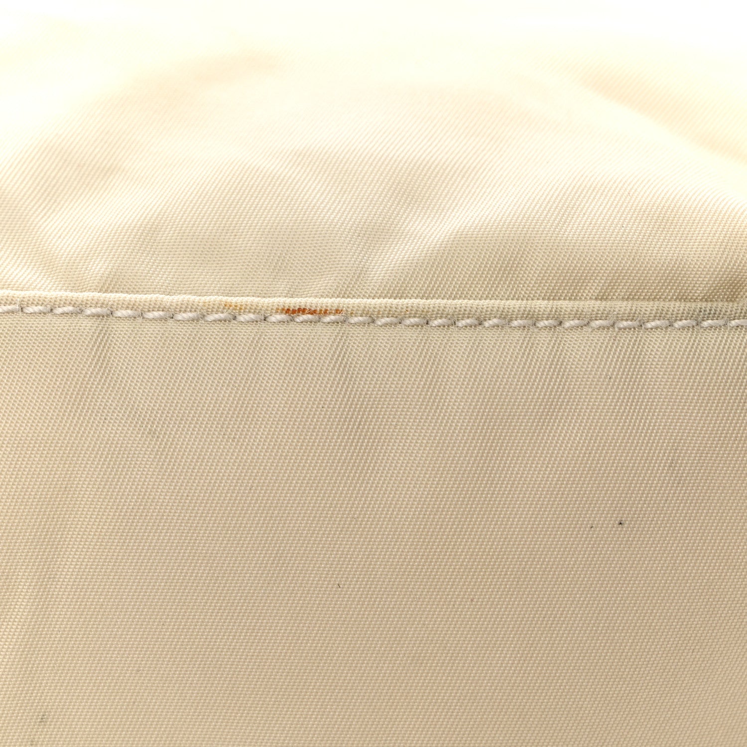 Tessuto Nylon Saffiano Shopping Tote White