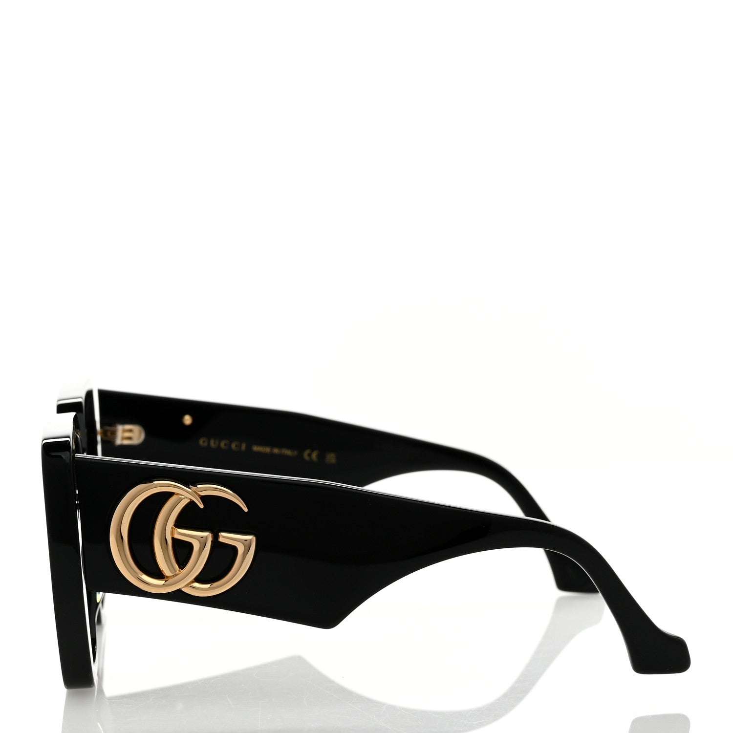 Acetate Square Frame Sunglasses GG0956S Black