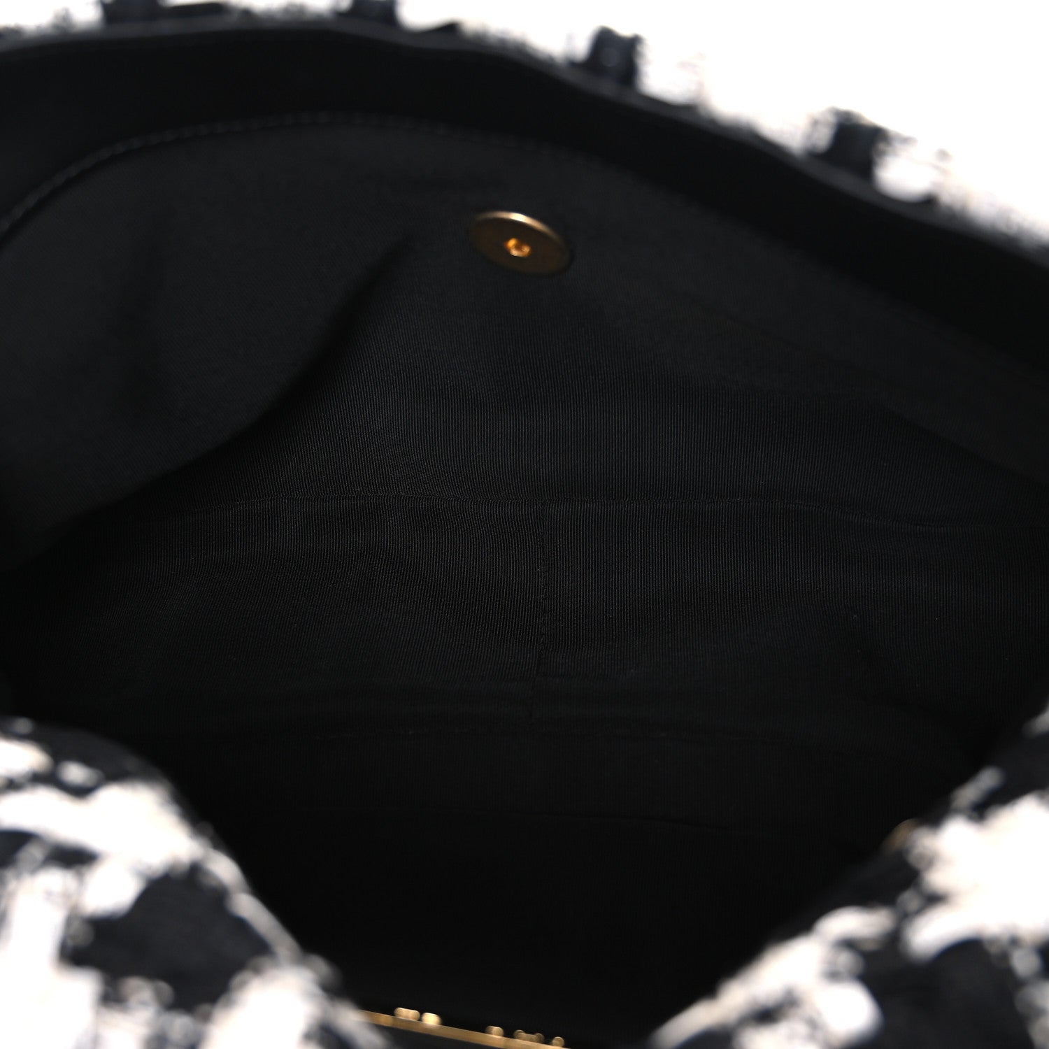 Tweed Quilted Large Chanel 19 Flap Black Ecru White