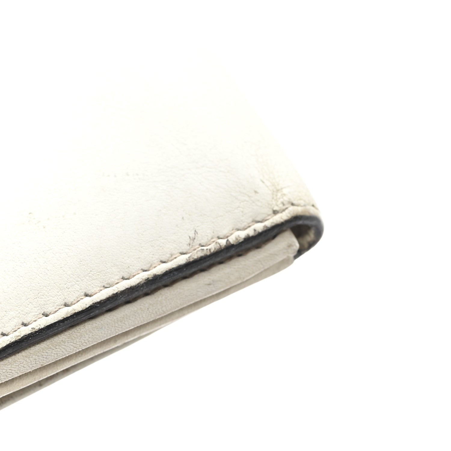 Monogram Heart French Wallet White