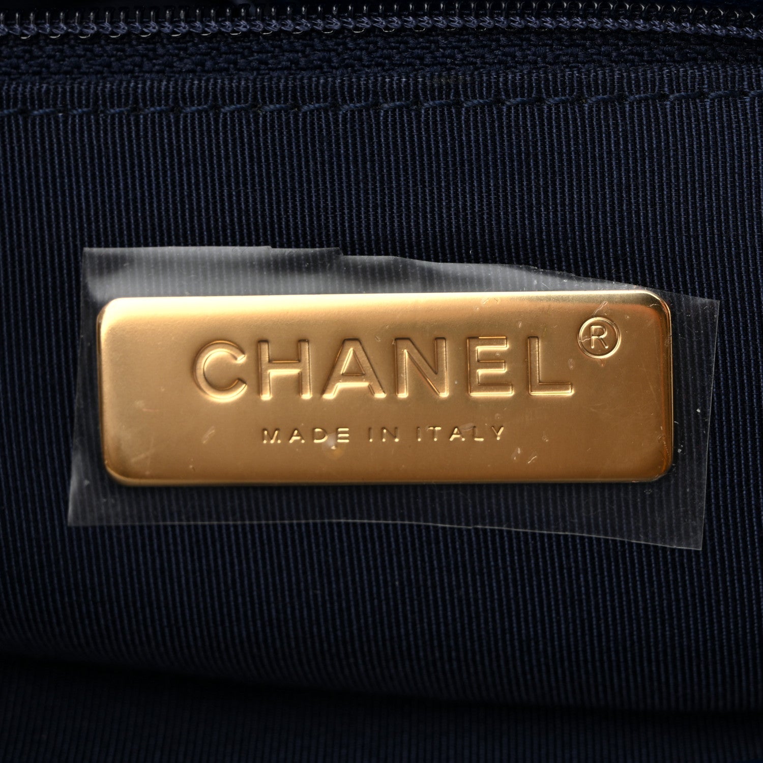 Goatskin Quilted Maxi Chanel 19 Flap Dark Blue