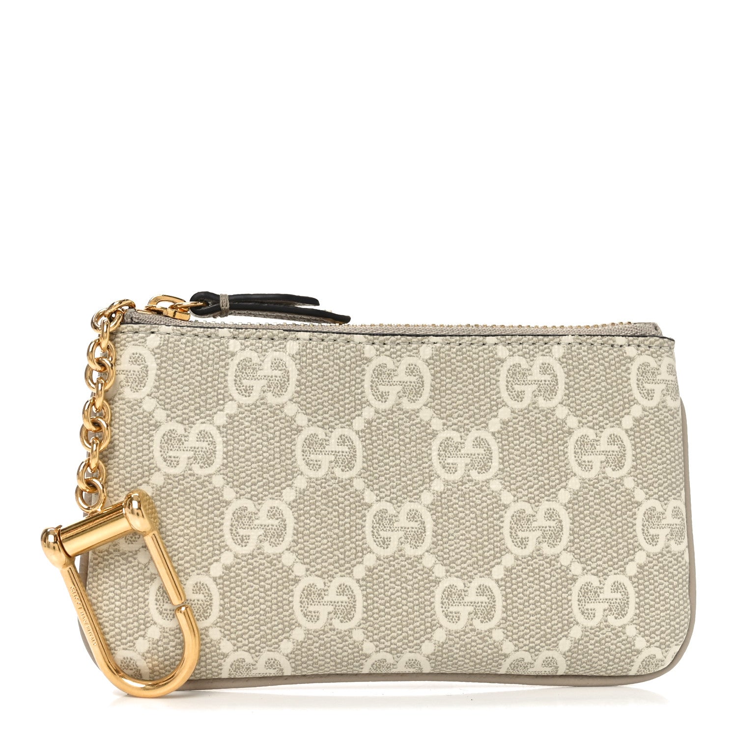 GG Supreme Monogram Selleria Key Case Mystic White Oatmeal
