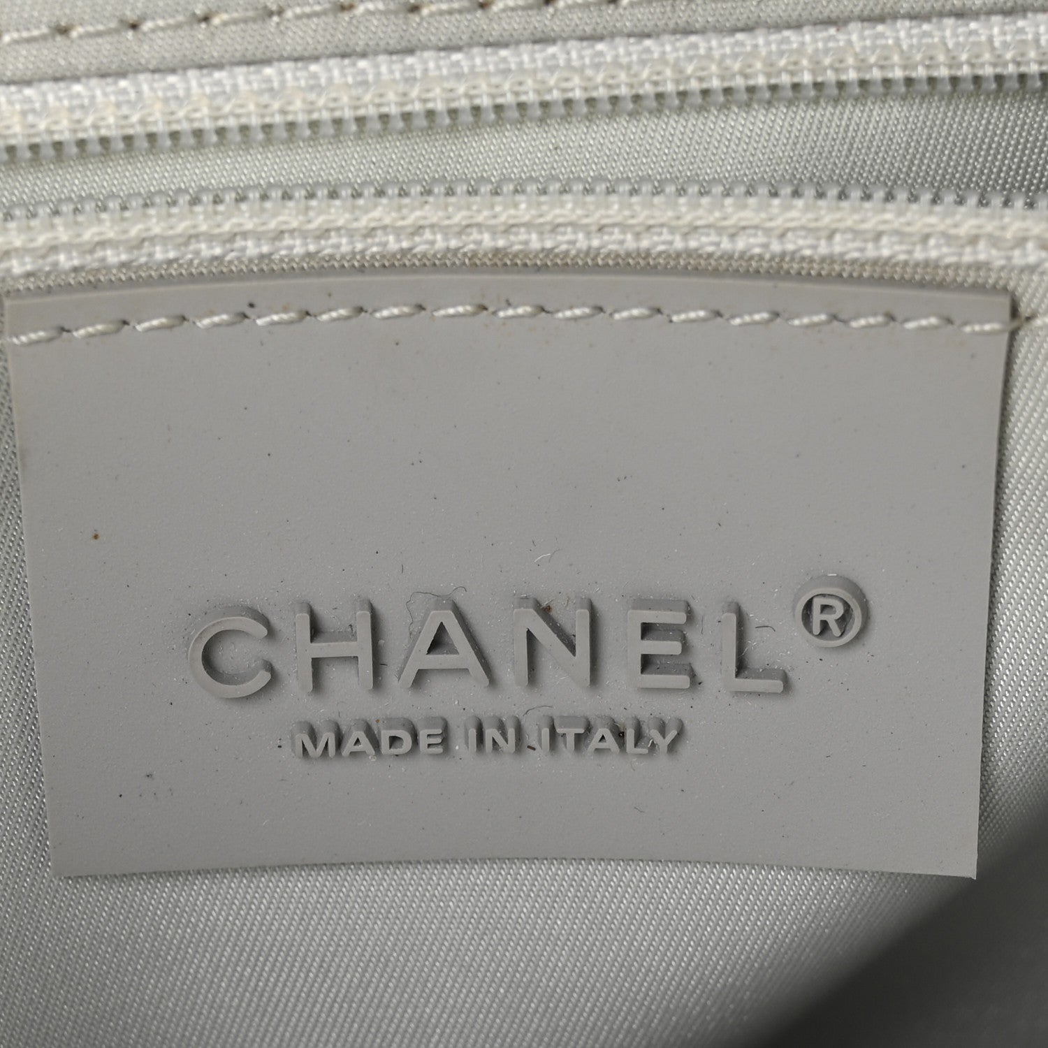Canvas Quilted Sport Camellia Flap White