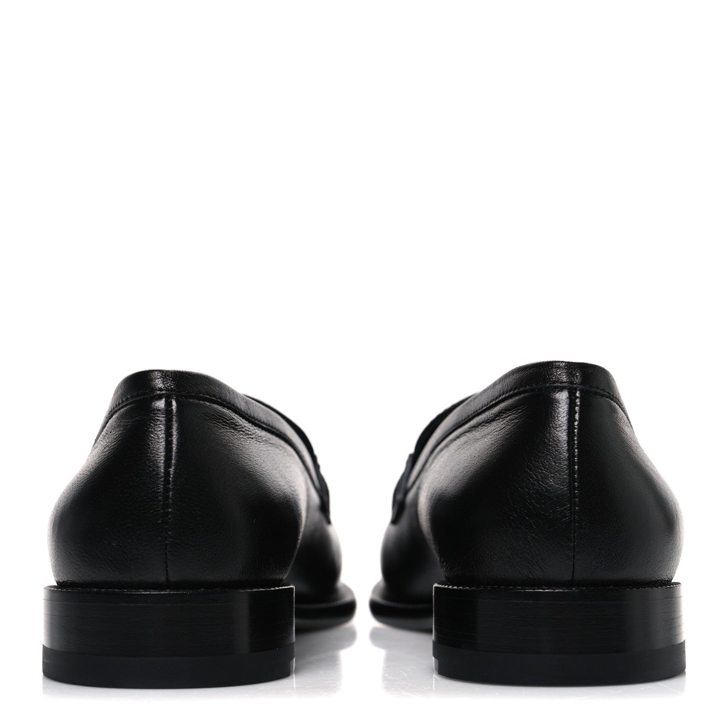 Lambskin CC Mocassin Loafers 38 Black