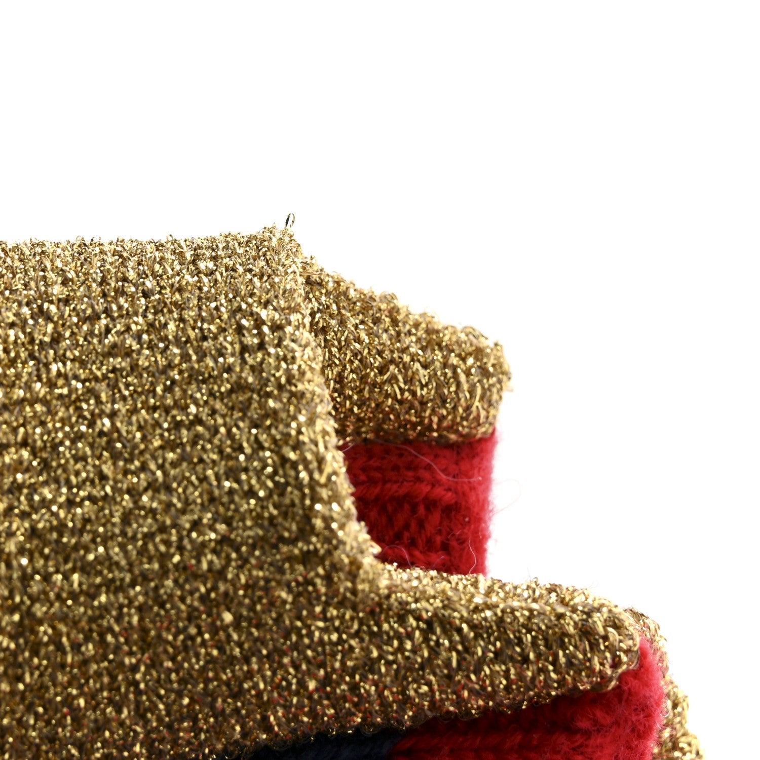Wool Indilus Headband M Ivory Red