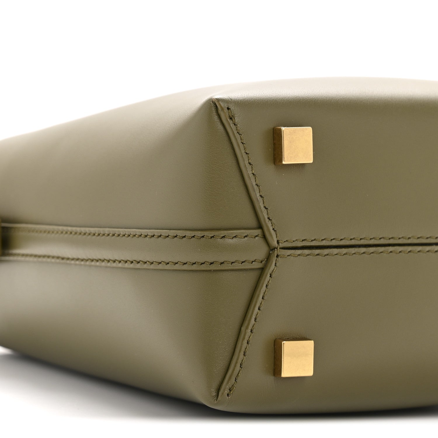 Shiny Calfskin Le 37 Mini Bucket Bag Strong Moss