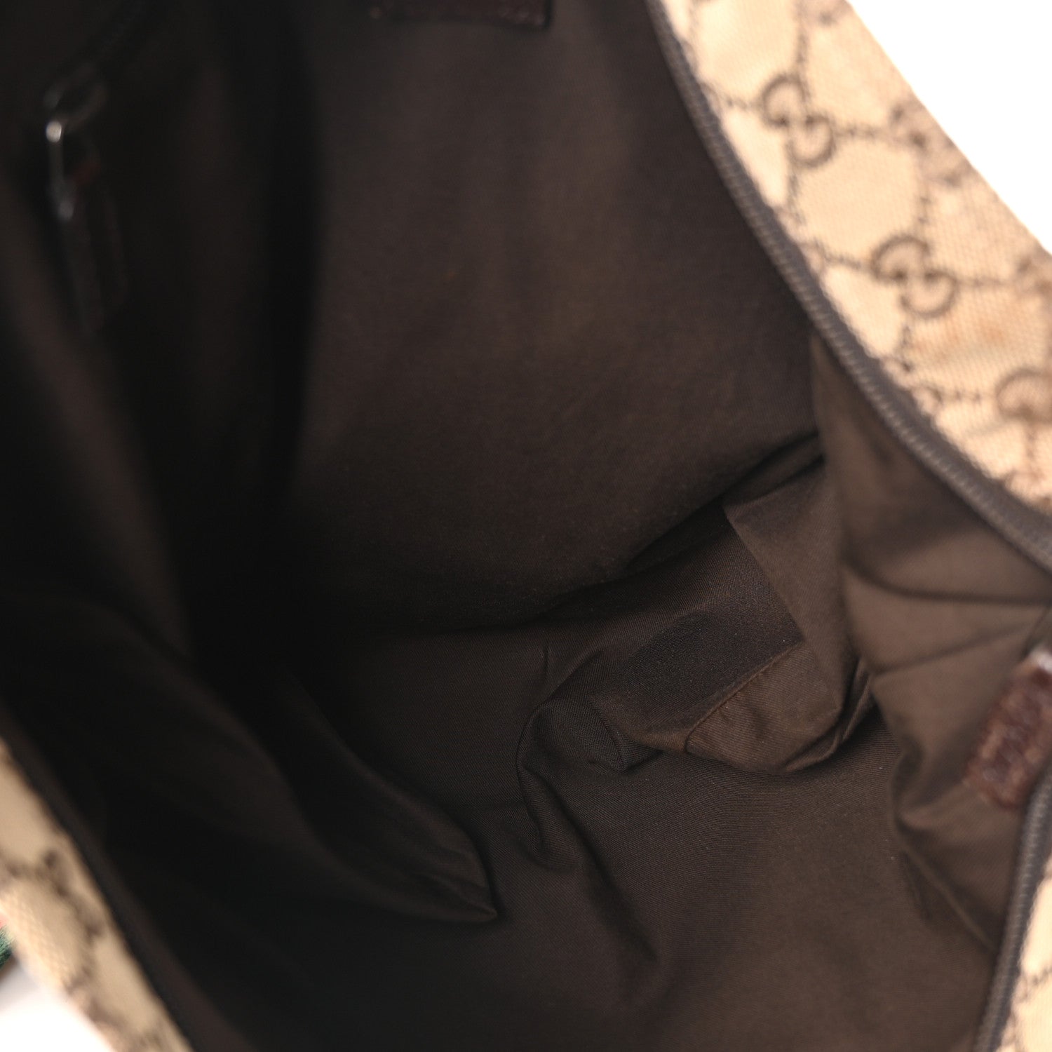 Monogram Web Medium Flat Messenger Bag Brown