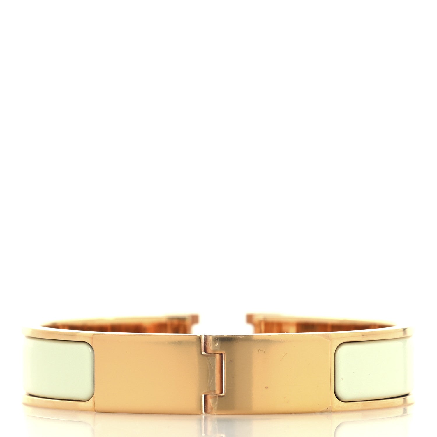 Enamel Narrow Clic Clac H Bracelet PM Vert Fizz