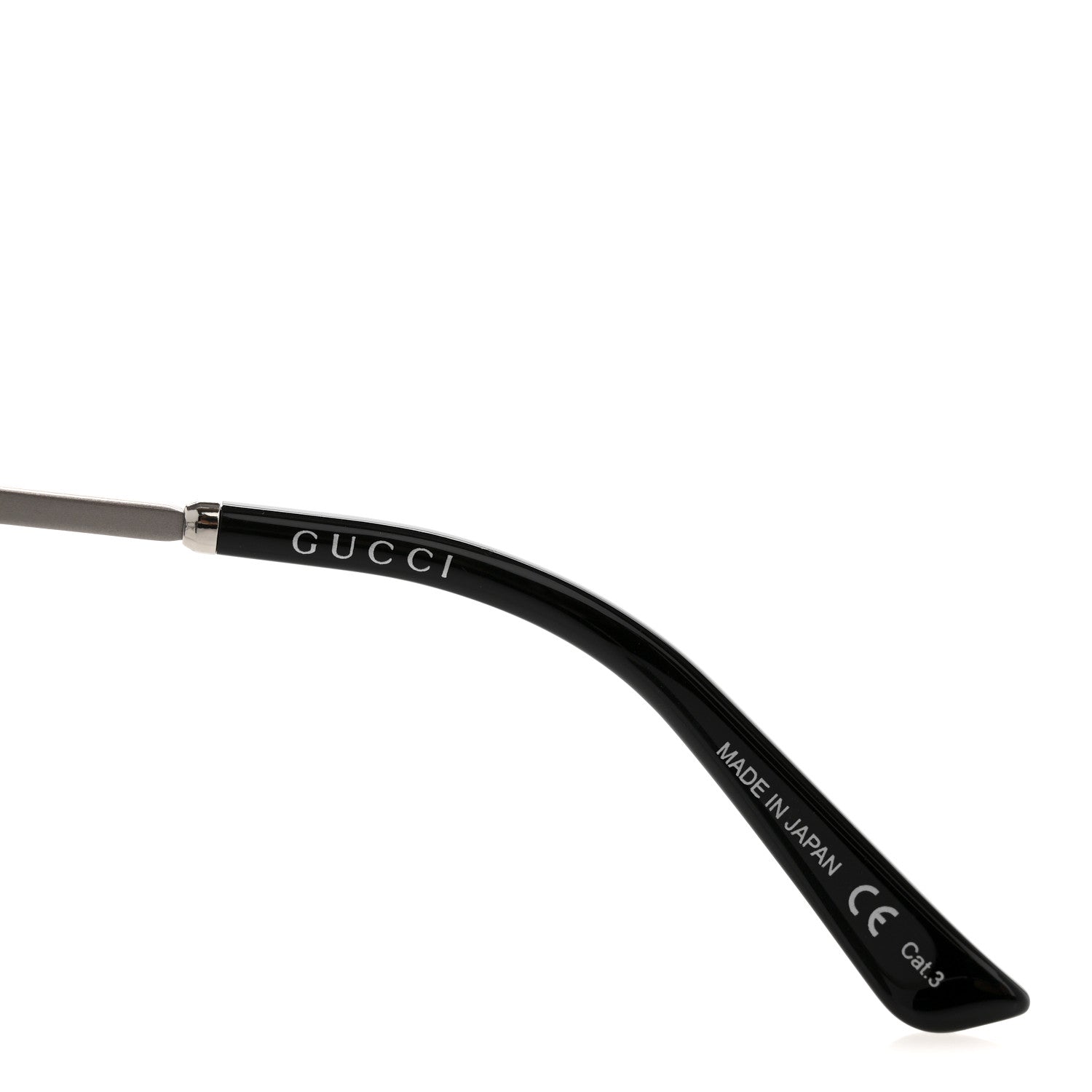 Round Metal GG0074SK Sunglasses Black Yellow