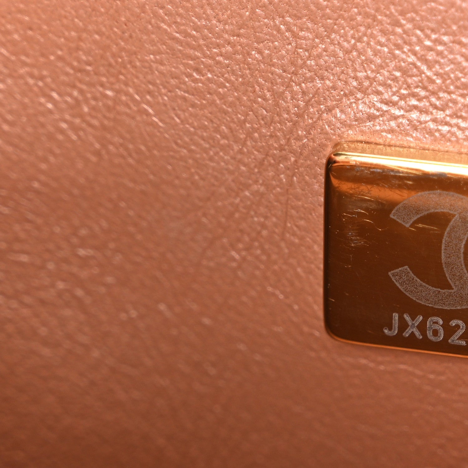 Lambskin Quilted Mini Rectangular Flap Brown