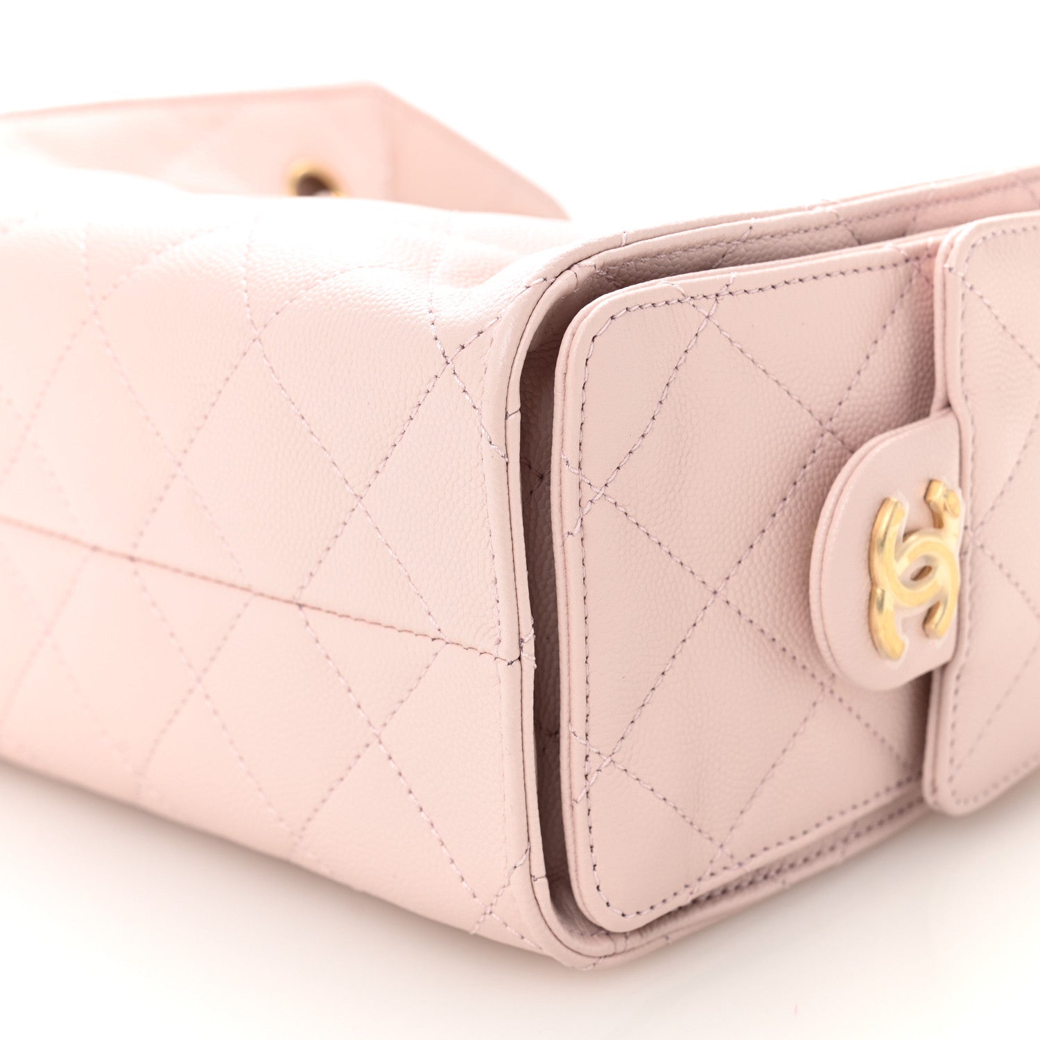 Caviar Quilted Mini Chanel 25 Handbag Light Pink