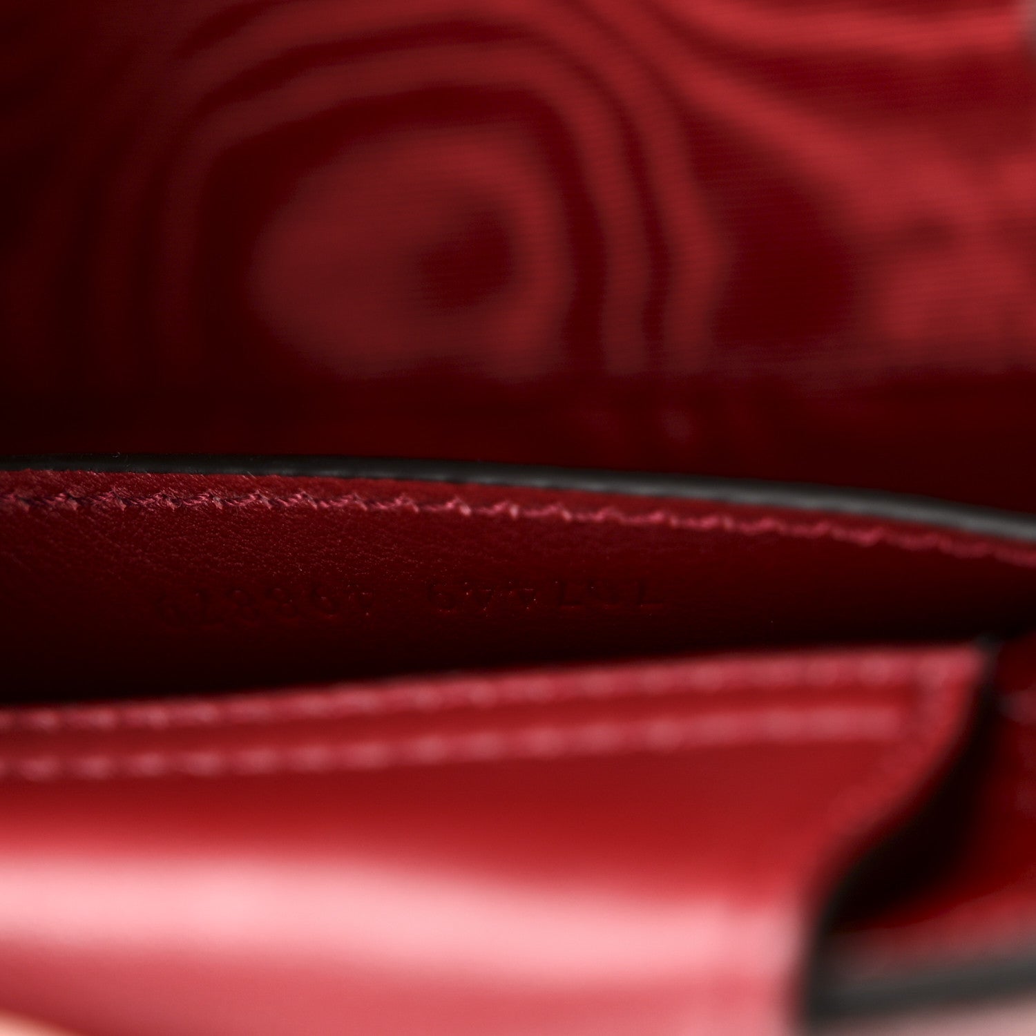 Moire Fabric Calfskin Rhinestone Monogram Monochrome Lizard Embossed Mini Diana Tote Bag Red