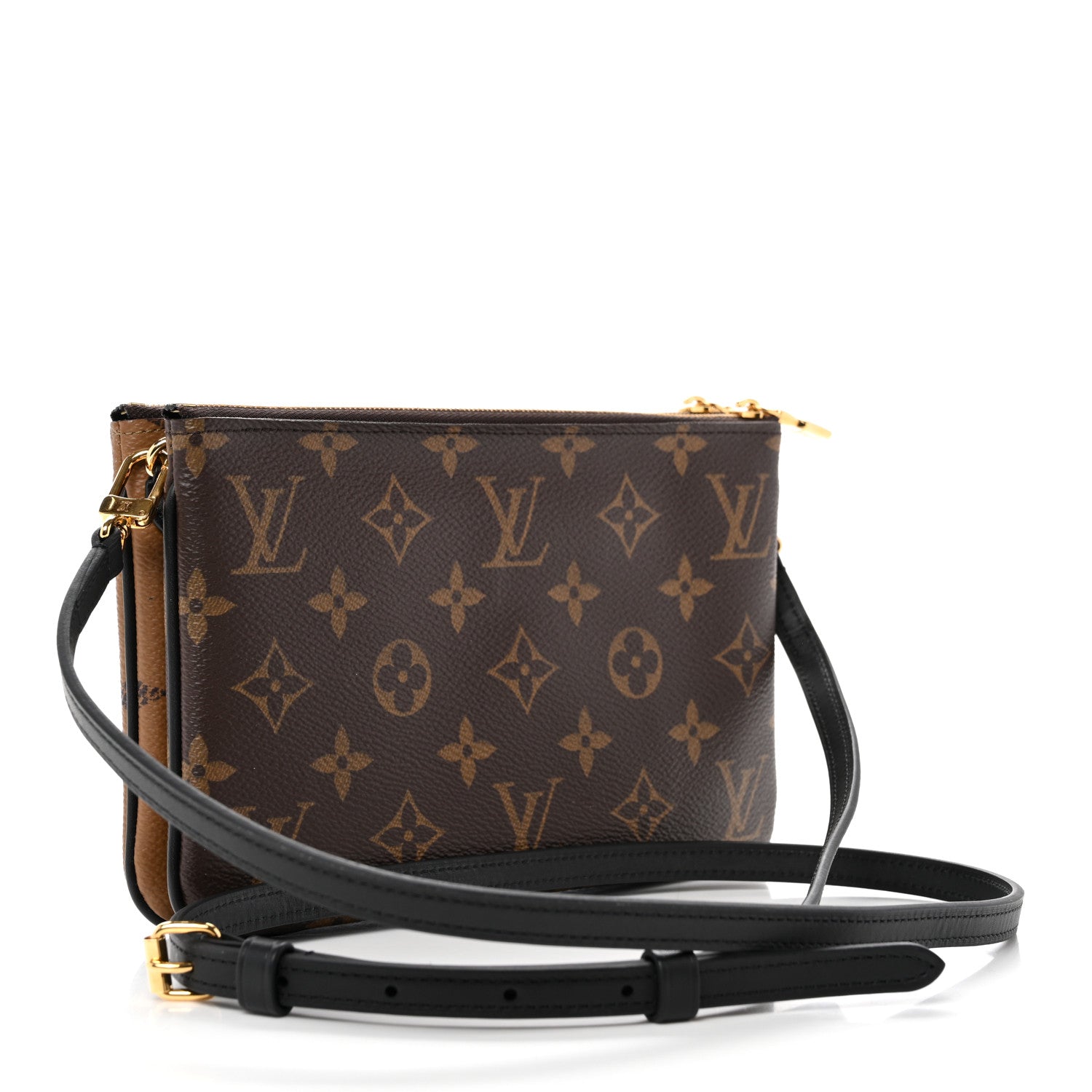 Reverse Monogram Giant Double Zip Pochette