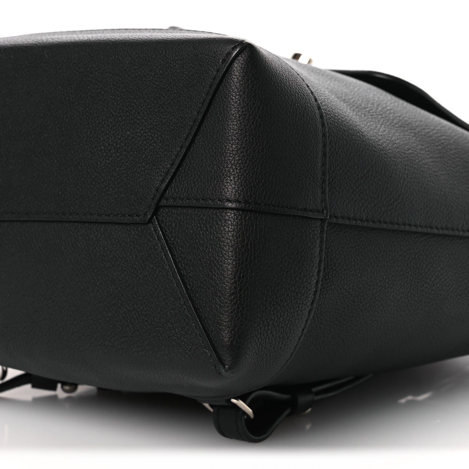 Calfskin Lockme Backpack Black