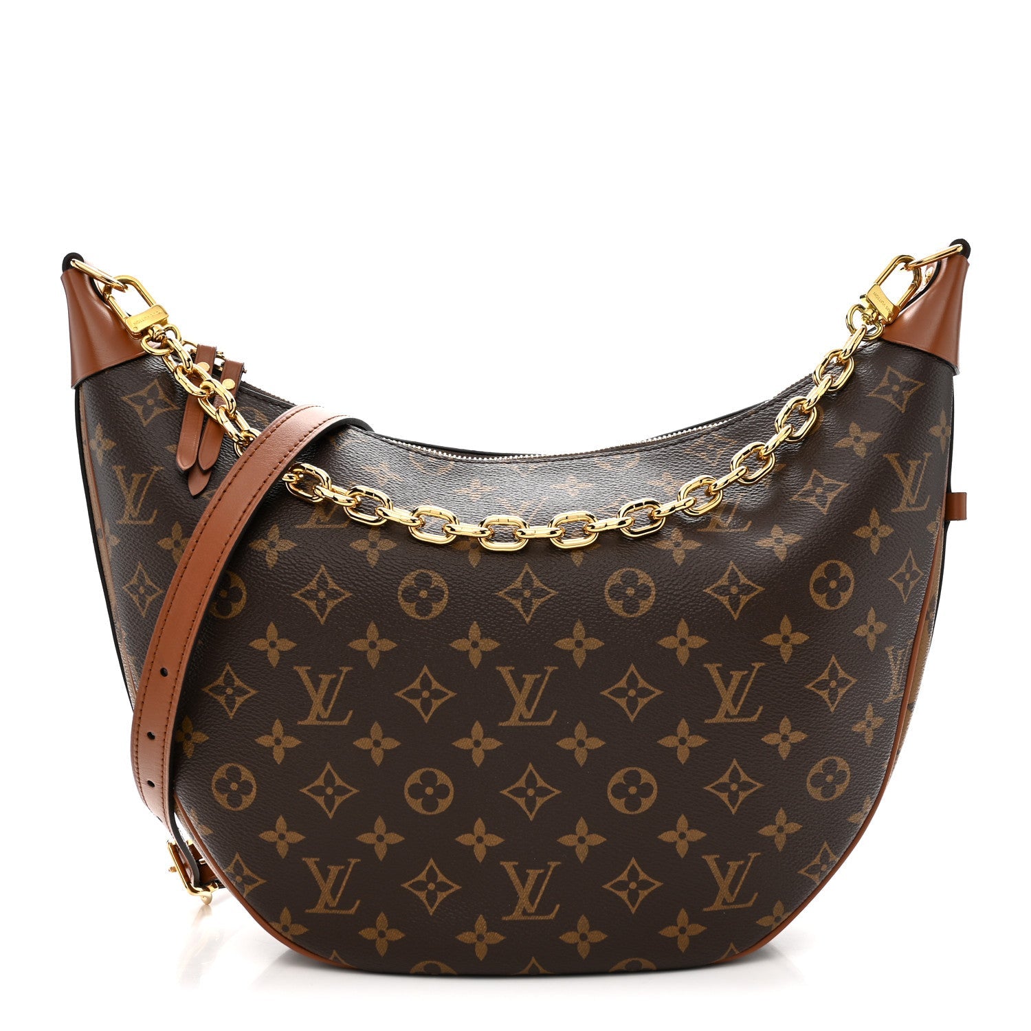 Reverse Monogram Loop Hobo