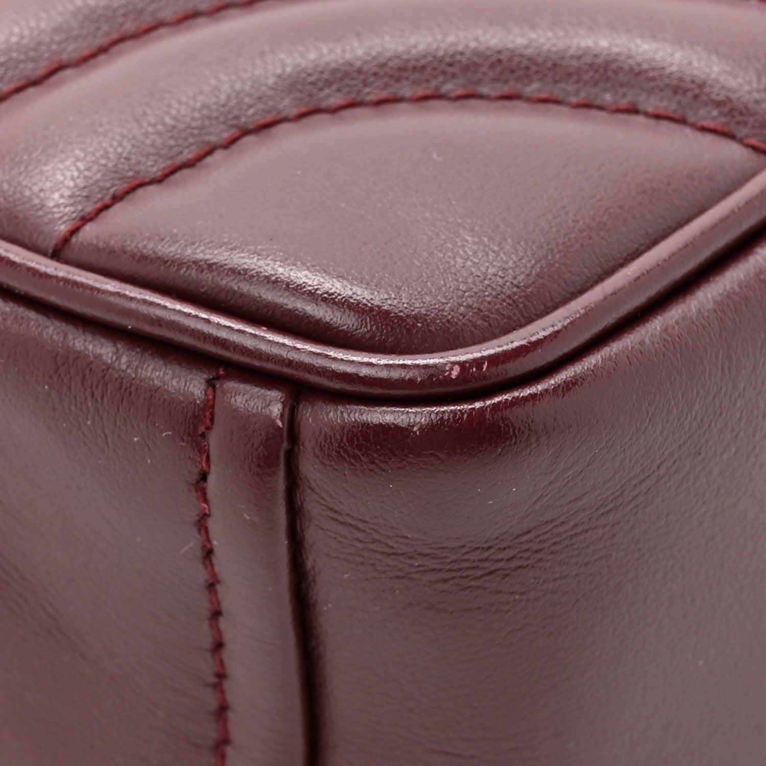 Soft Calfskin Impunture Diagramme Small Camera Bag Granato