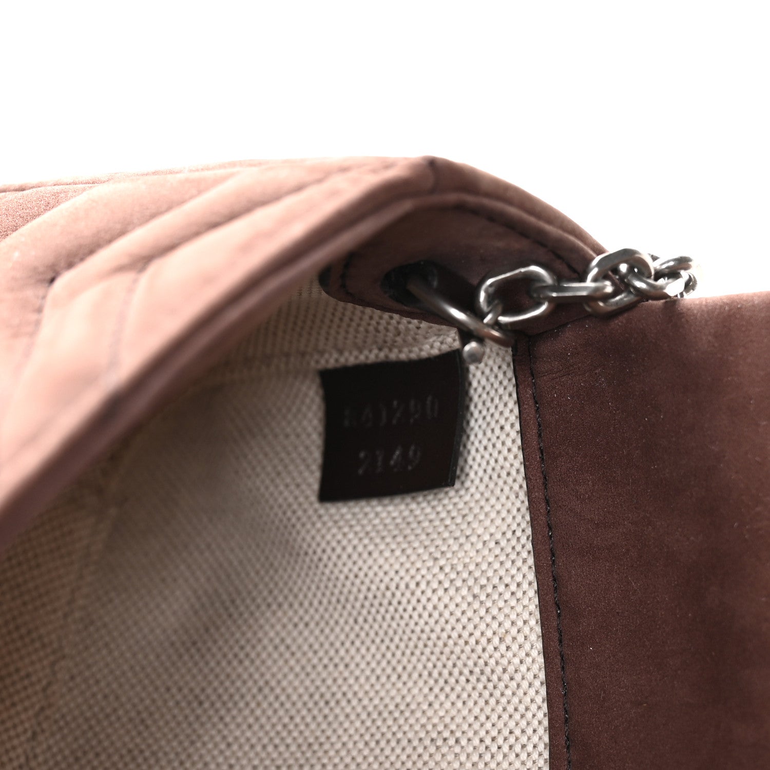 Nubuck Matelasse Mini GG Marmont Shoulder Bag Dark Brown