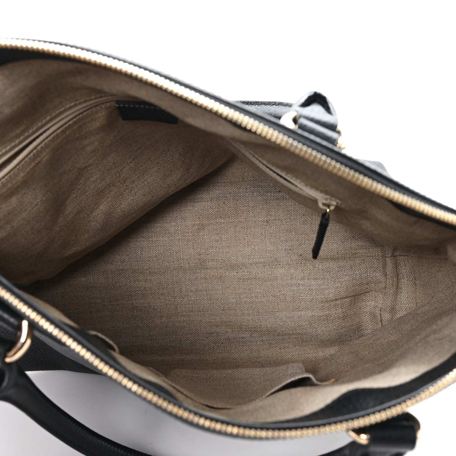 Dollar Calfskin GG Charm Dome Satchel Black