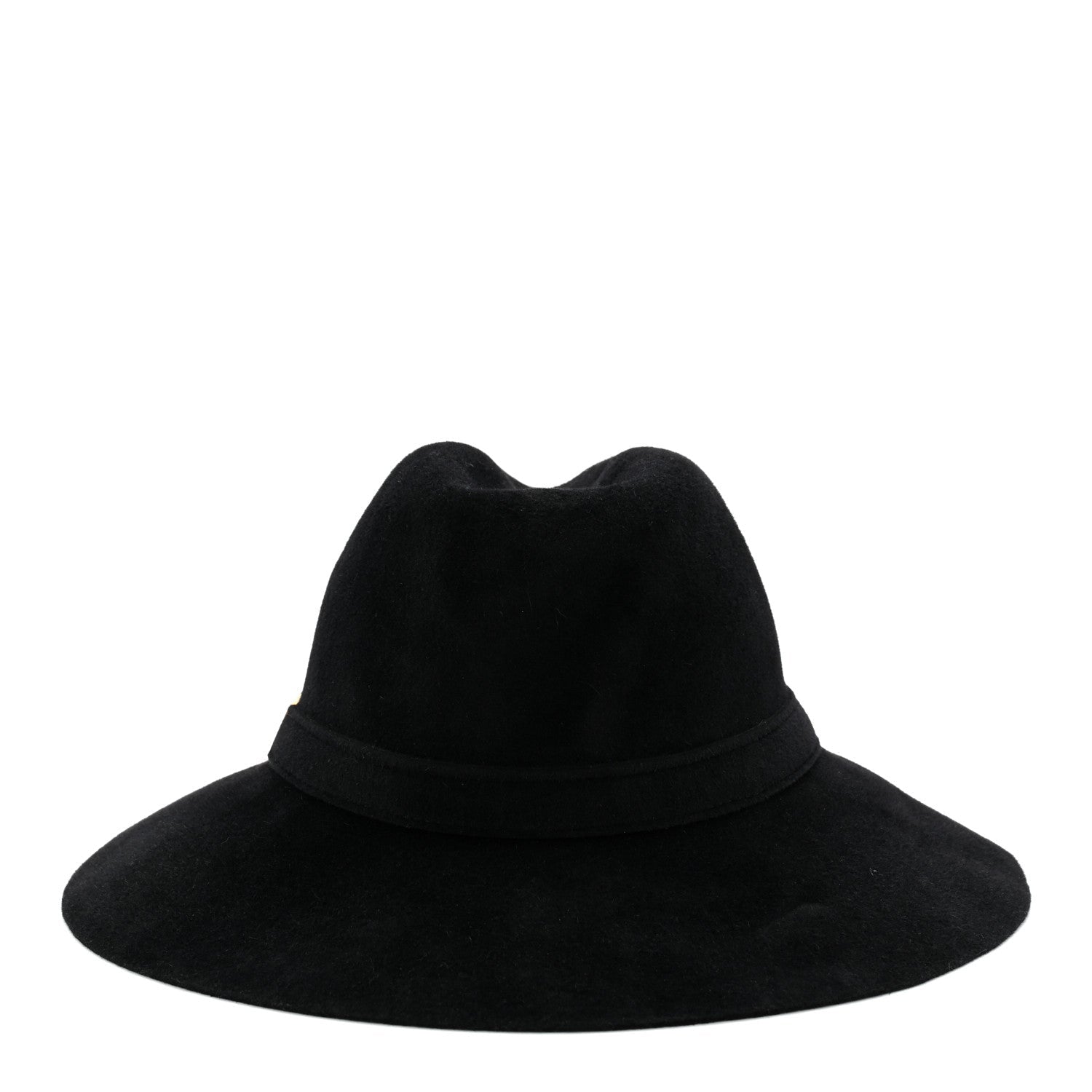 Rabbit Fur Felt Hat L Black