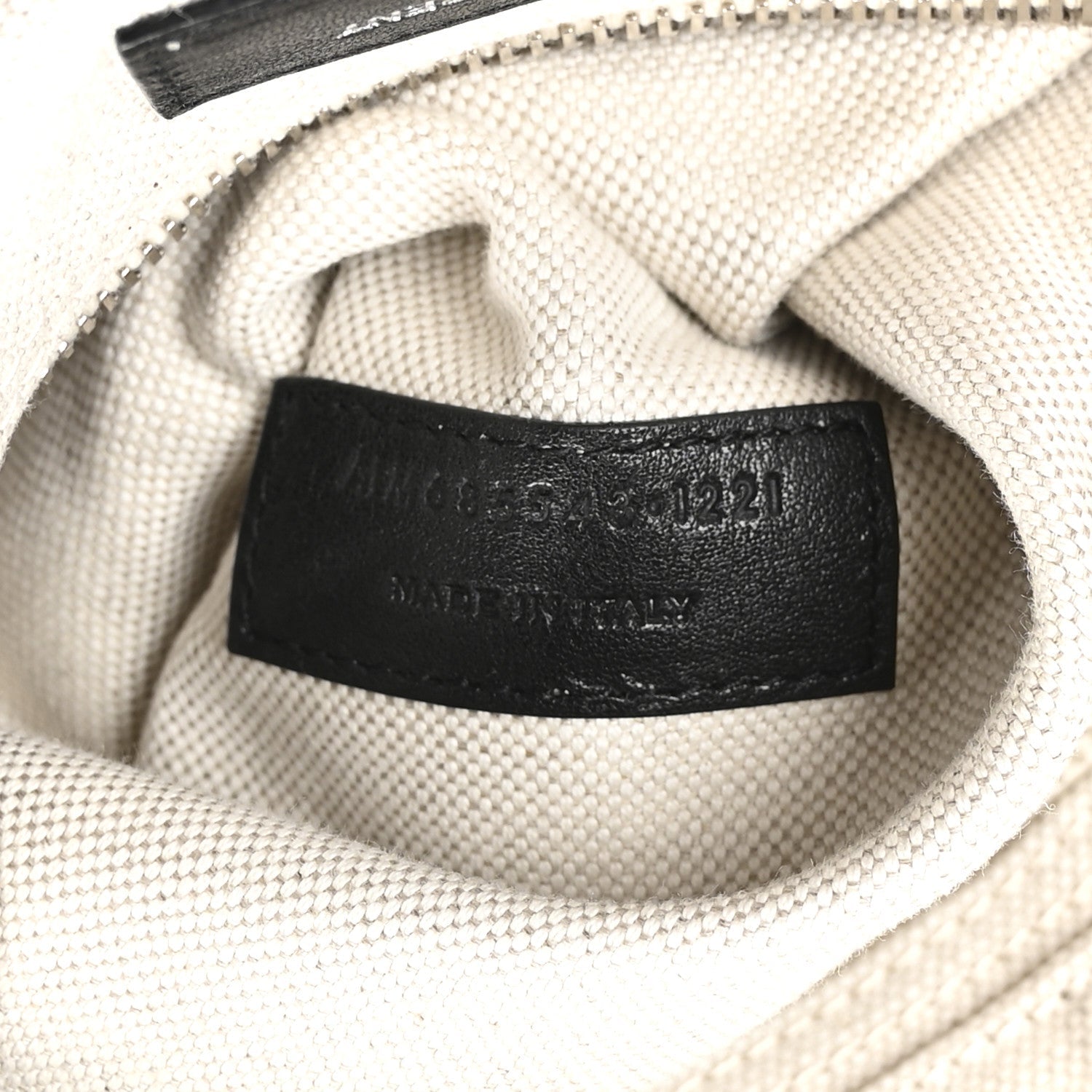 Linen Calfskin Rive Gauche Maxi Tote Grege et Noir
