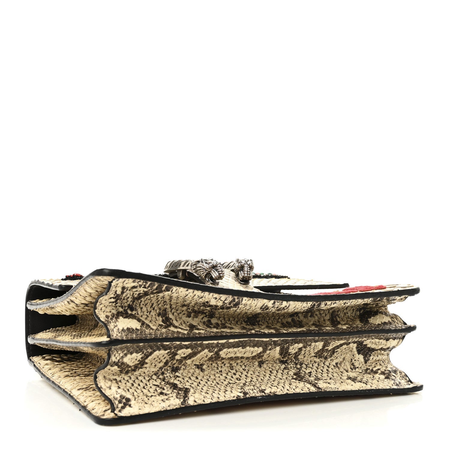 Snakeskin Bamboo Web Medium L'Aveugle Par Amour Dionysus Top Handle Bag Multicolor