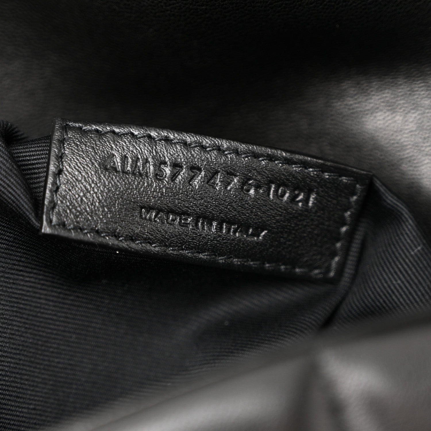 Lambskin Quilted Small Loulou Puffer Monogram Monochrome Chain Satchel Black