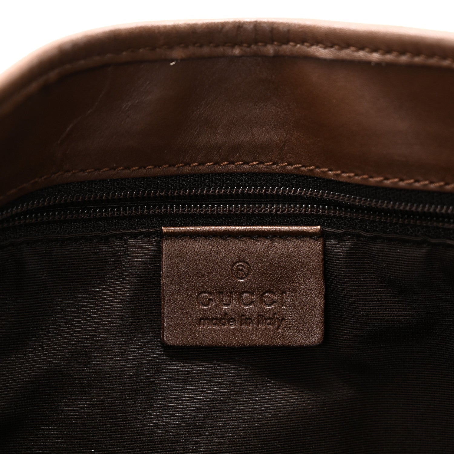 Monogram Lobster Clasp Jackie O Hobo Brown