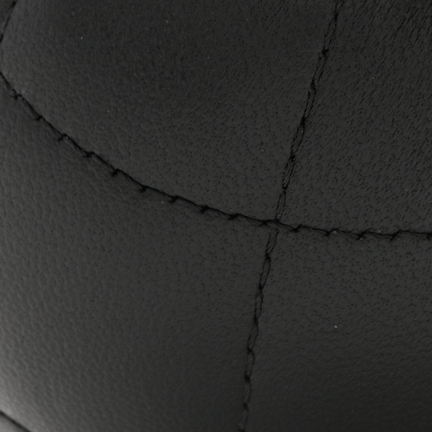 Lambskin Quilted Sphere Minaudiere Chain Clutch Black