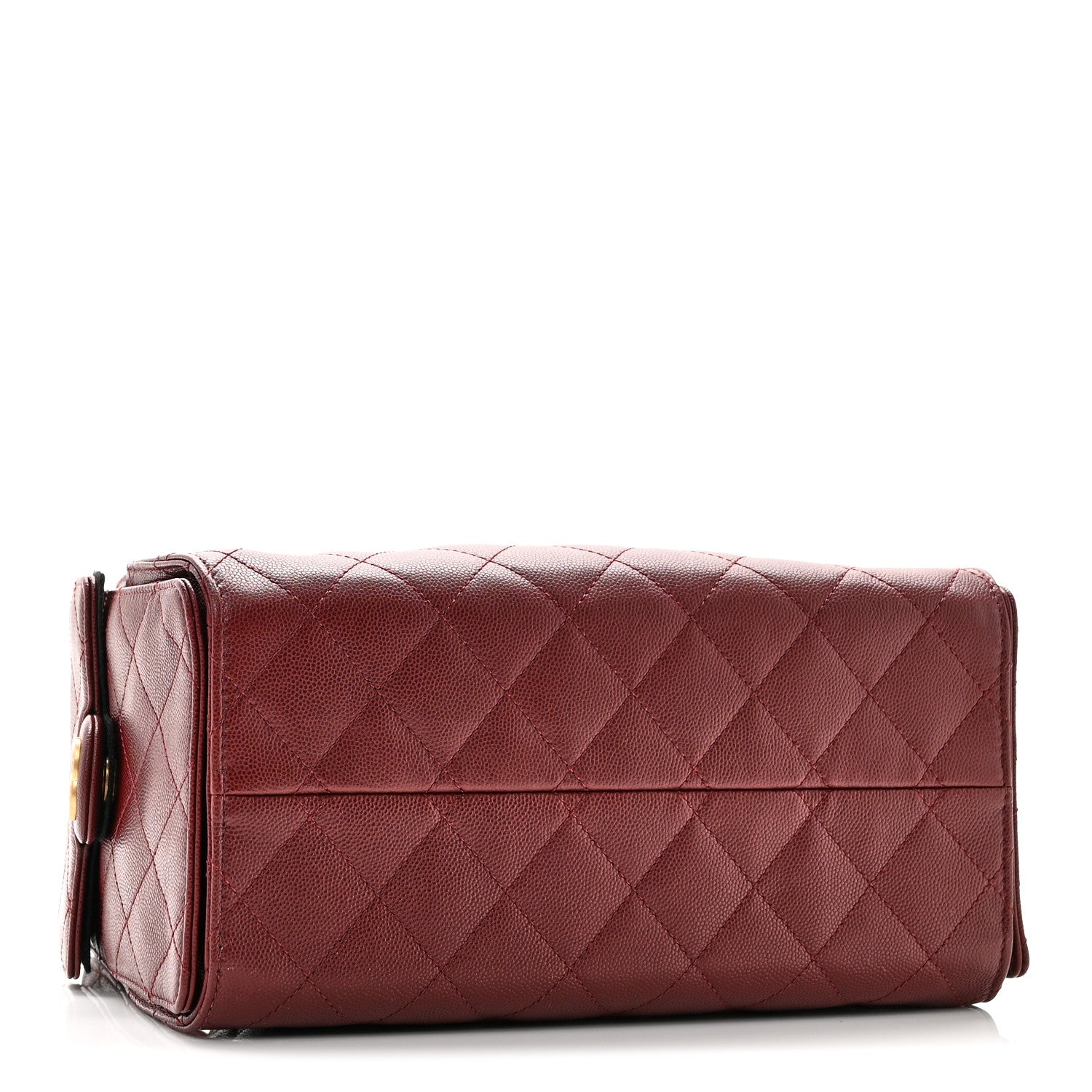 Caviar Quilted Small Chanel 25 Handbag Burgundy