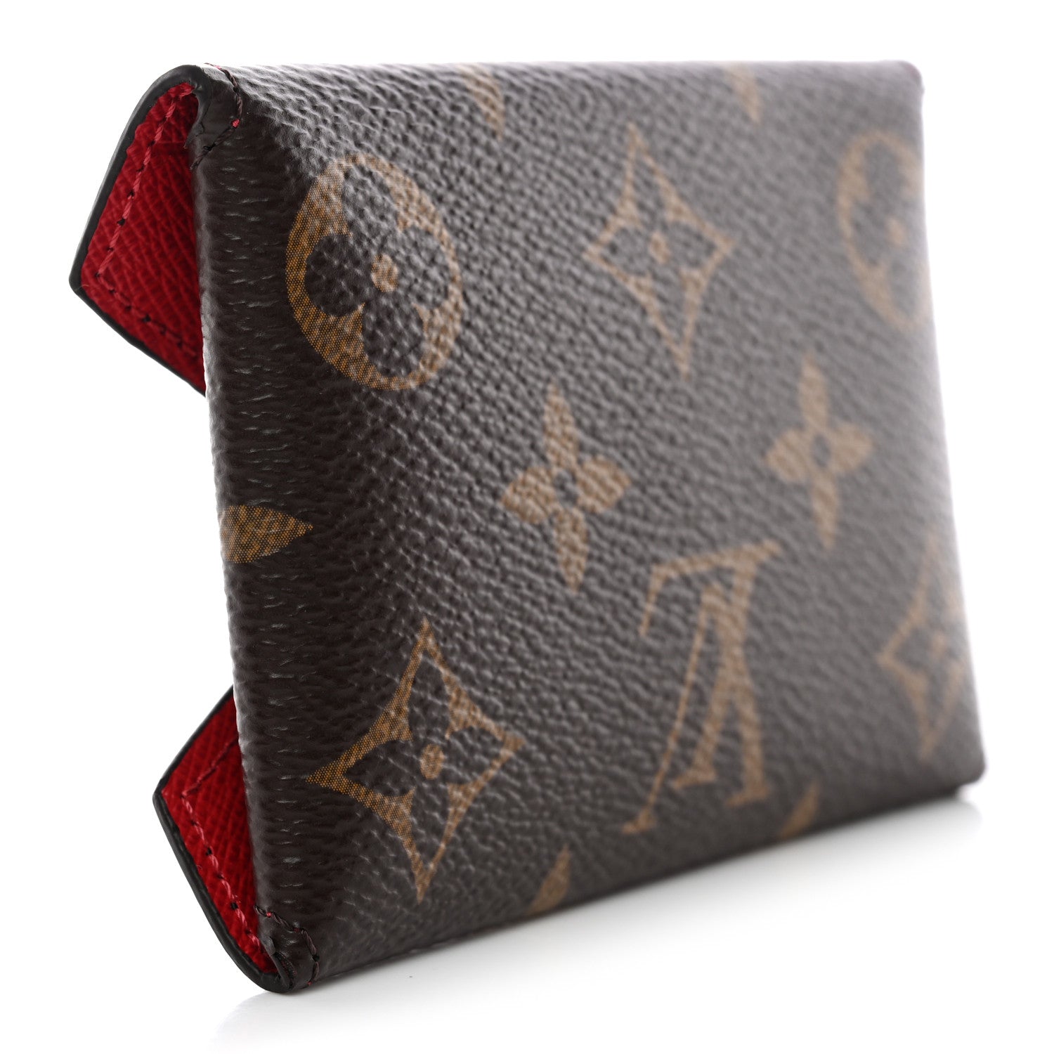 Monogram LV Colormania Kirigami Card Holder Sari Red