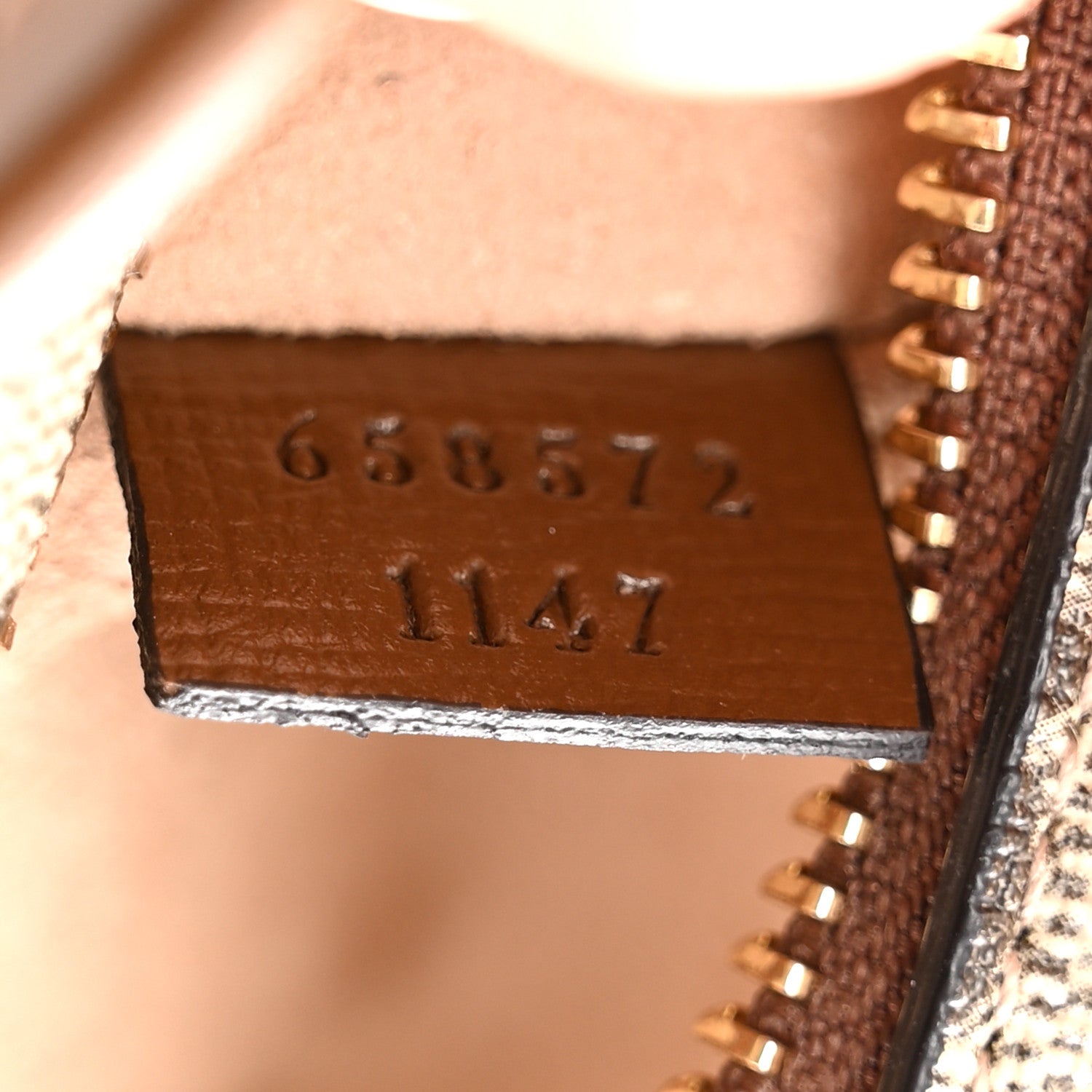 GG Supreme Monogram Azalea Calfskin Mini Retro Interlocking G Shoulder Bag Beige Ebony Brown Sugar