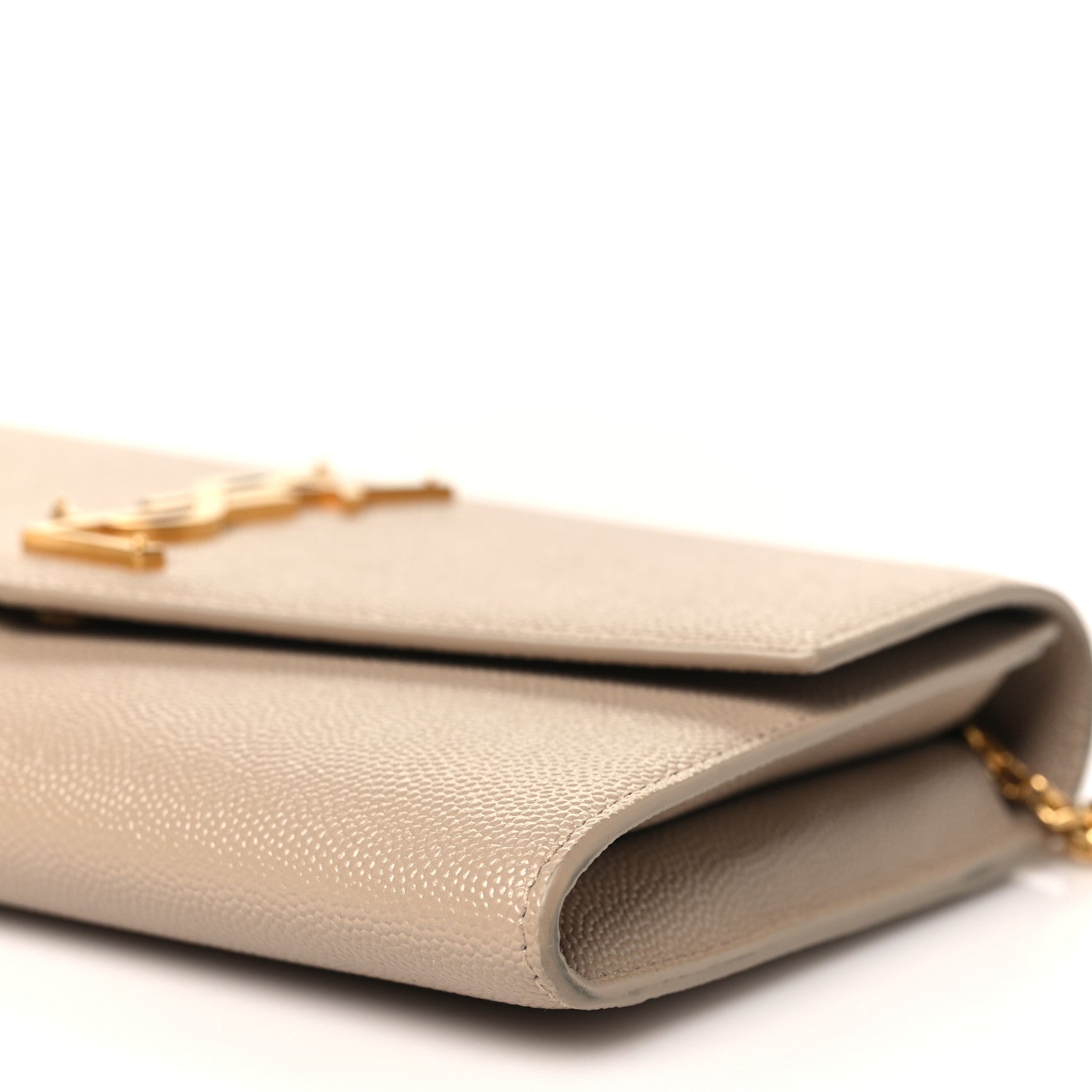 Grain De Poudre Monogram Uptown Chain Wallet Dark Beige