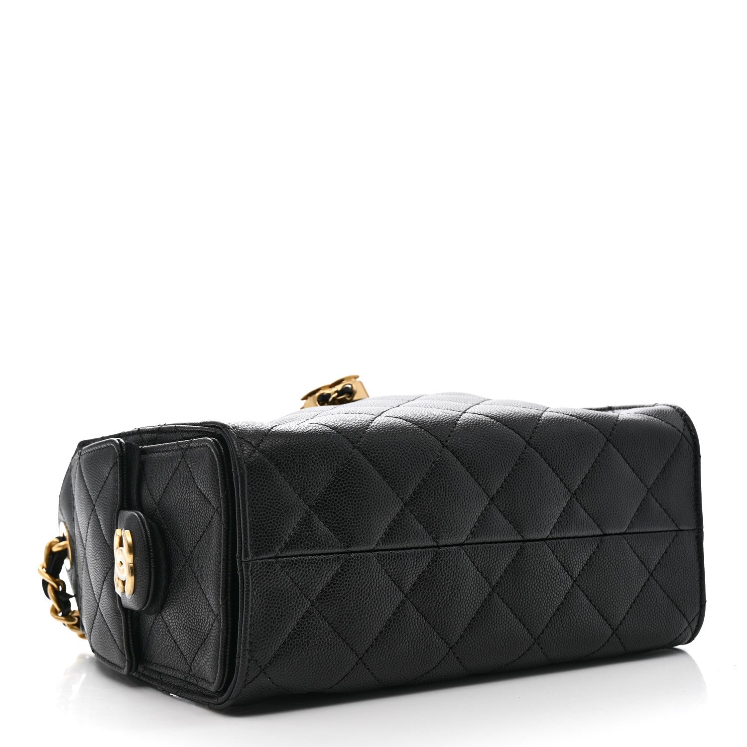 Caviar Quilted Mini Chanel 25 Handbag Black