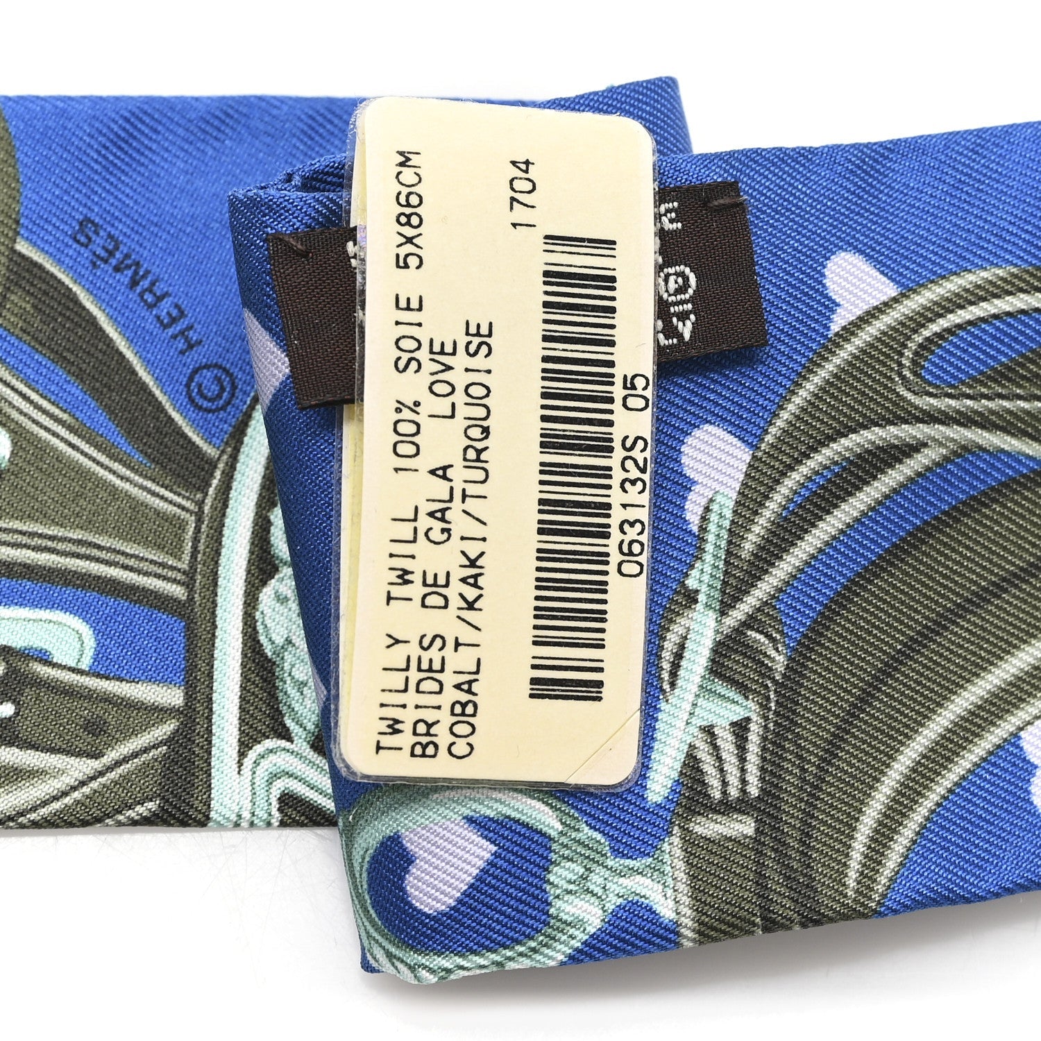 Silk Brides De Gala Love Twilly Cobalt Kaki Turquoise