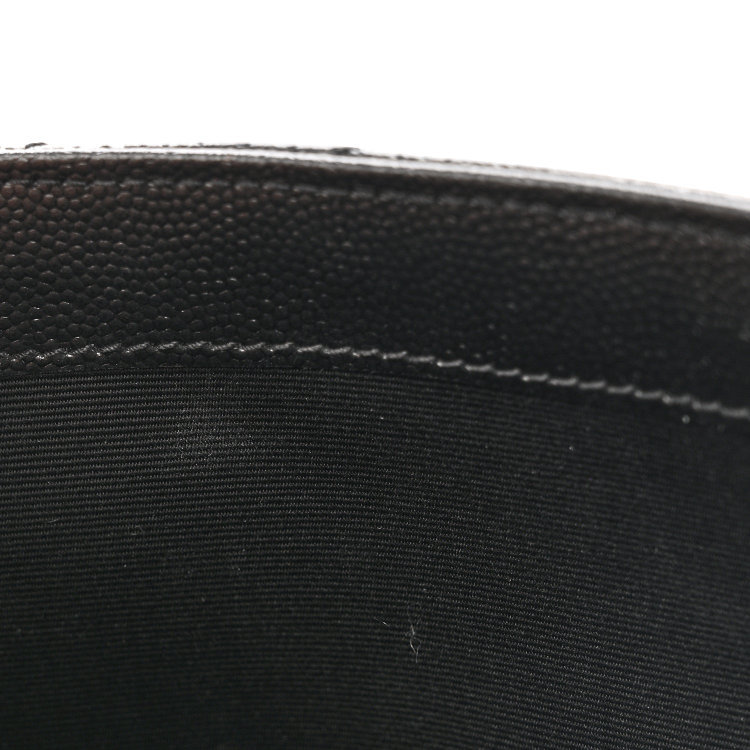 Grain De Poudre Matelasse Chevron Monogram Envelope Clutch Black