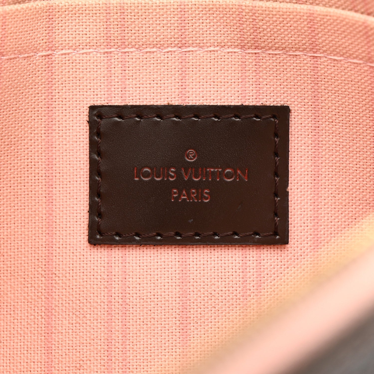 Damier Ebene Neverfull MM GM Pochette Rose Ballerine